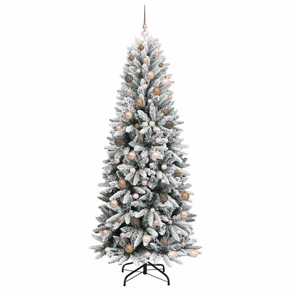 vidaXL Artificial Christmas Tree White 210 cm