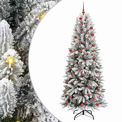 vidaXL Artificial Christmas Tree White 210 cm