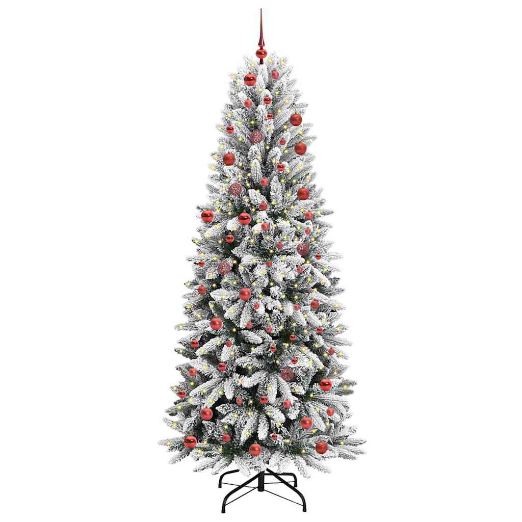 vidaXL Artificial Christmas Tree White 210 cm