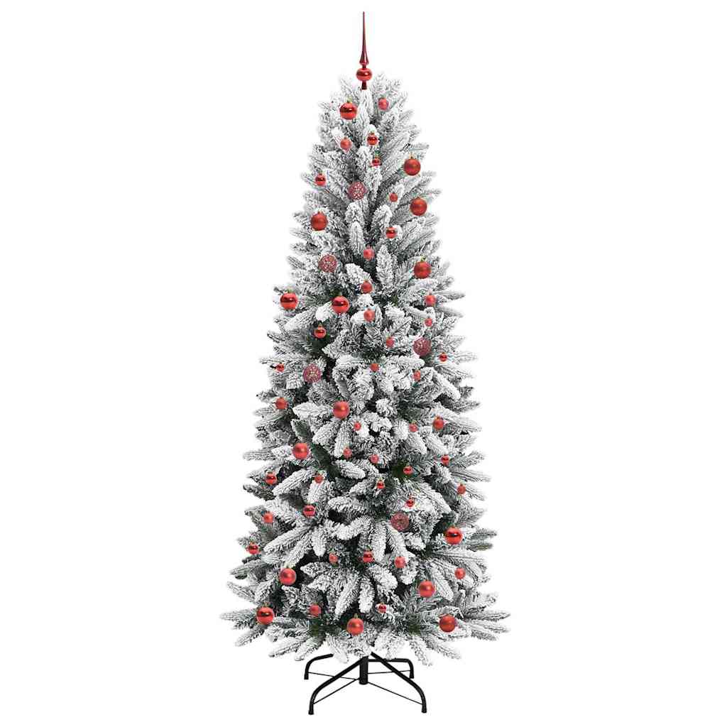 vidaXL Artificial Christmas Tree White 210 cm