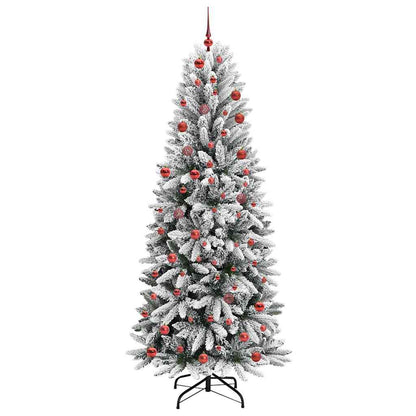 vidaXL Artificial Christmas Tree White 210 cm