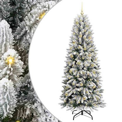 vidaXL Artificial Christmas Tree White 210 cm