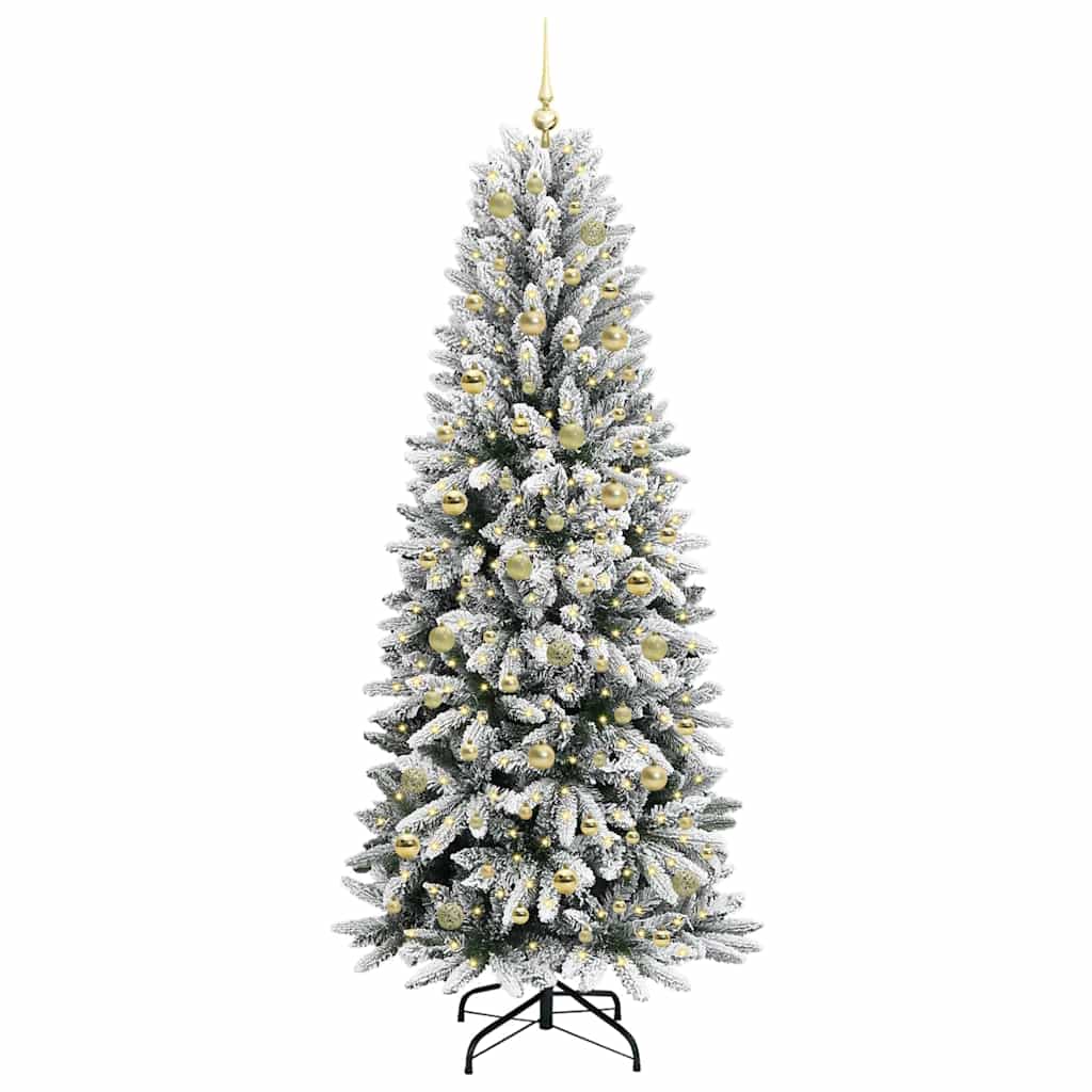 vidaXL Artificial Christmas Tree White 210 cm