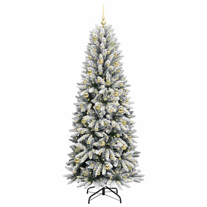 vidaXL Artificial Christmas Tree White 210 cm
