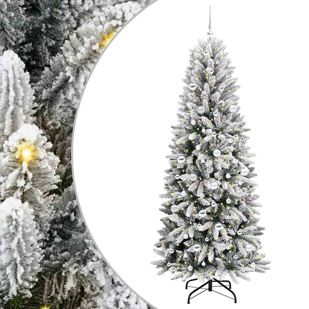 vidaXL Artificial Christmas Tree White 210 cm