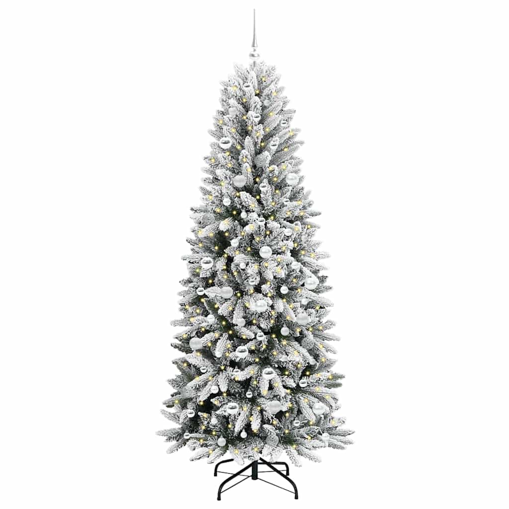 vidaXL Artificial Christmas Tree White 210 cm
