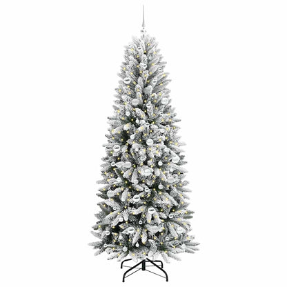 vidaXL Artificial Christmas Tree White 210 cm