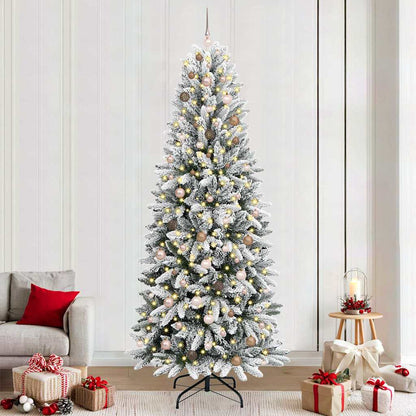 vidaXL Artificial Christmas Tree White 240 cm
