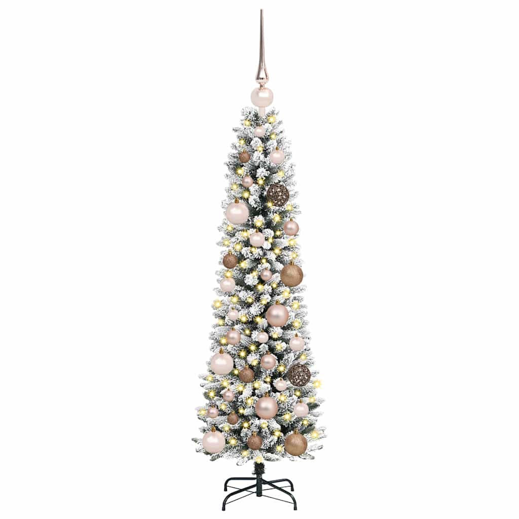 vidaXL Artificial Christmas Tree with 150 LEDs with Stand White 120 cm