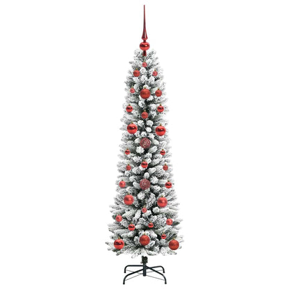 vidaXL Artificial Christmas Tree with 150 LEDs with Stand White 120 cm