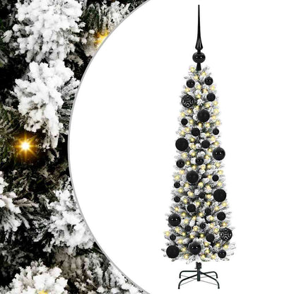 vidaXL Artificial Christmas Tree with 150 LEDs with Stand White 120 cm
