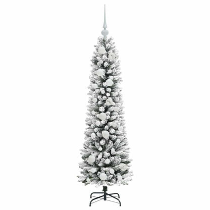 vidaXL Artificial Christmas Tree with 150 LEDs with Stand White 120 cm
