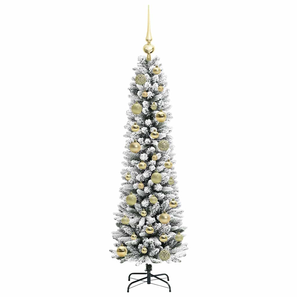 vidaXL Artificial Christmas Tree with 150 LEDs with Stand White 120 cm