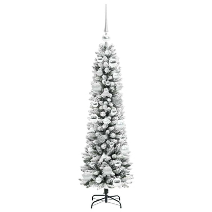 vidaXL Artificial Christmas Tree with 150 LEDs with Stand White 120 cm