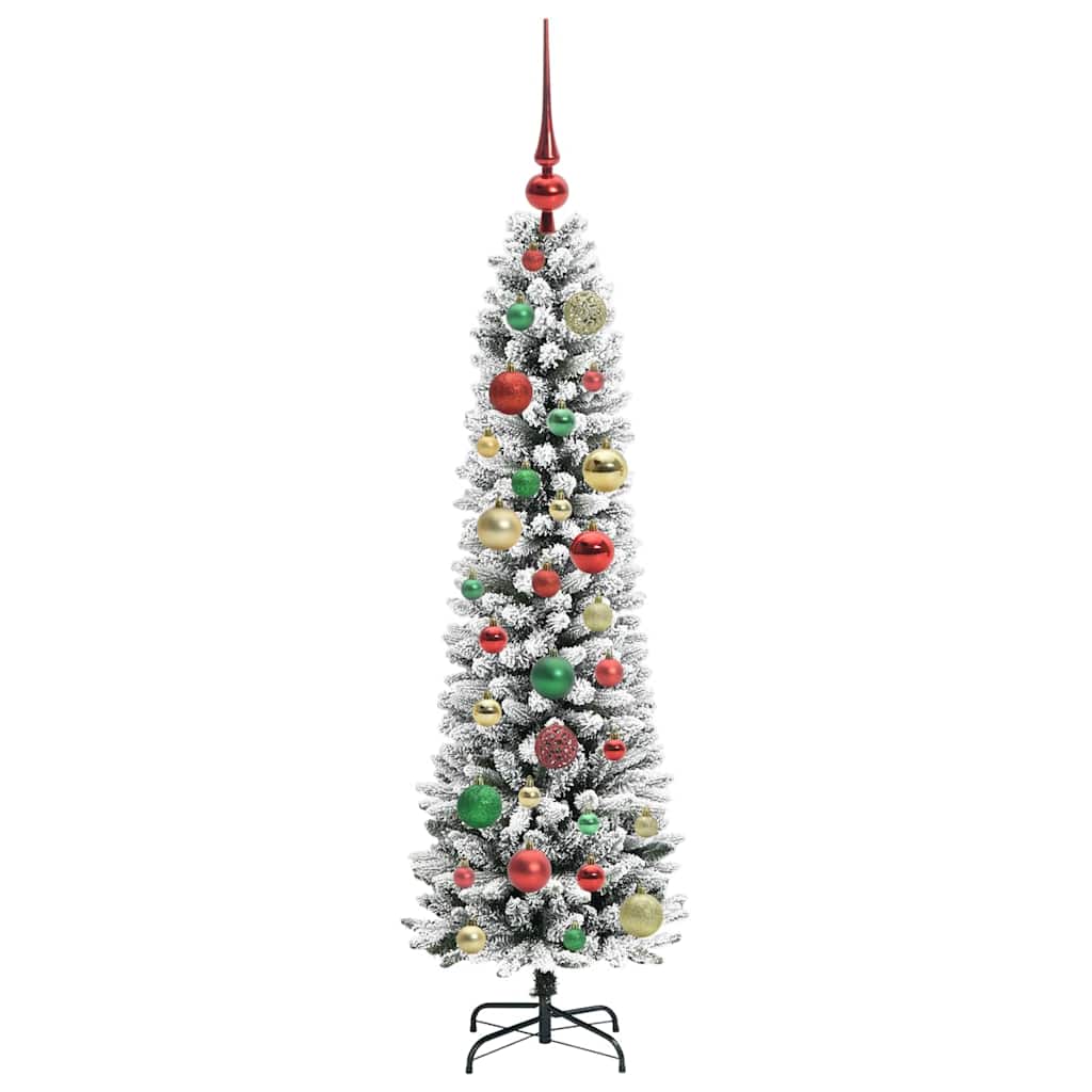 vidaXL Artificial Christmas Tree with 150 LEDs with Stand White 120 cm