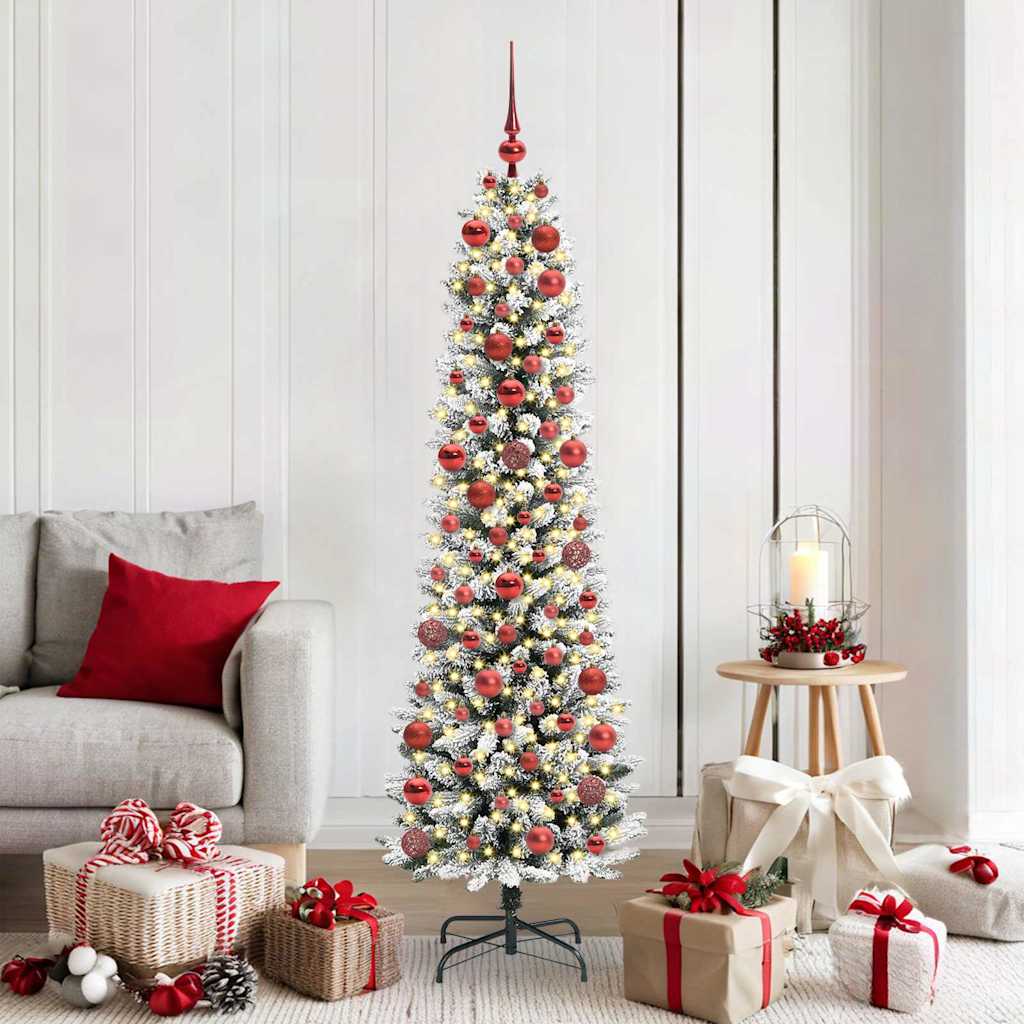 vidaXL Artificial Christmas Tree White 180 cm