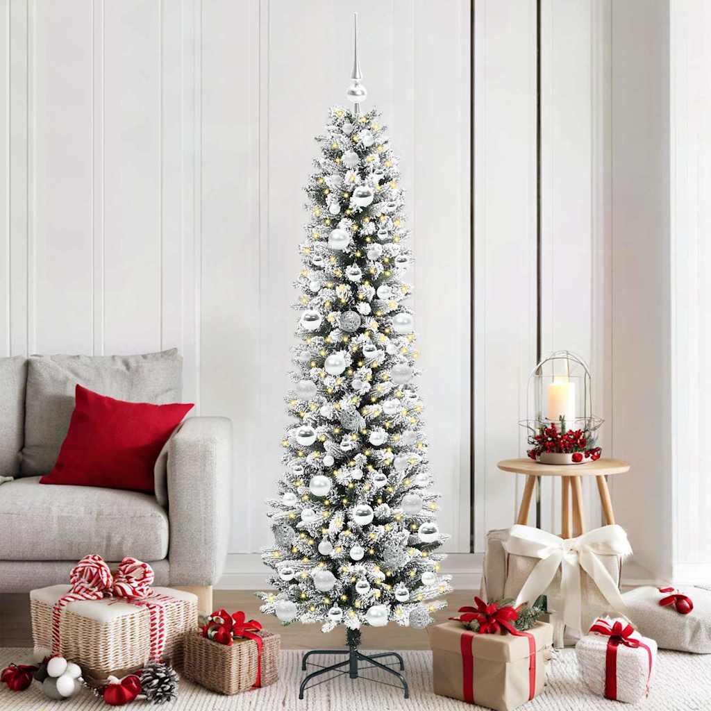 vidaXL Artificial Christmas Tree White 180 cm