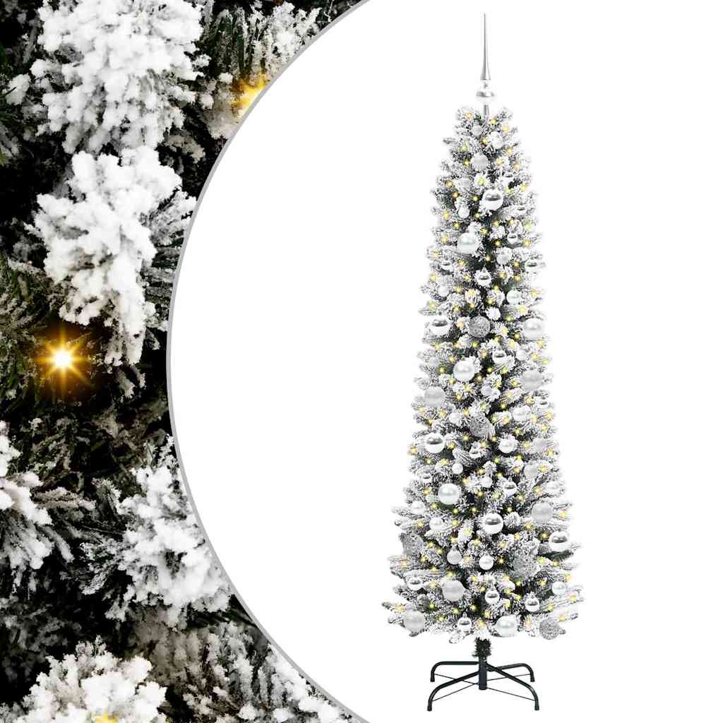 vidaXL Artificial Christmas Tree White 180 cm