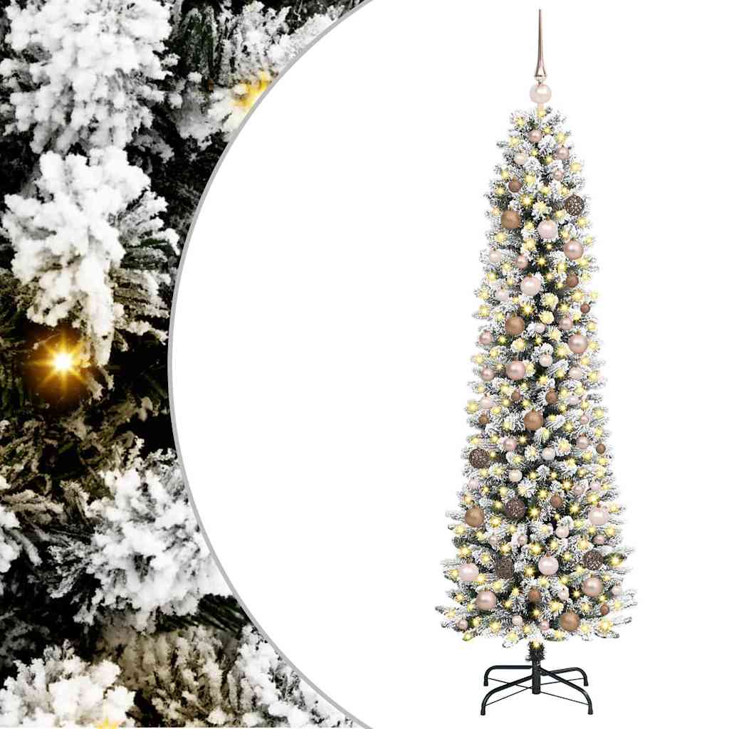 vidaXL Artificial Christmas Tree White 210 cm