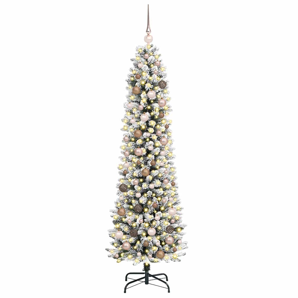 vidaXL Artificial Christmas Tree White 210 cm