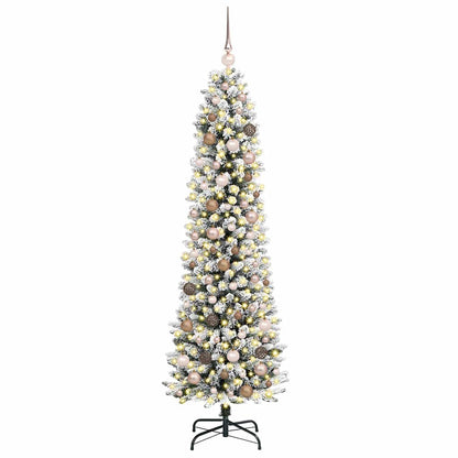 vidaXL Artificial Christmas Tree White 210 cm