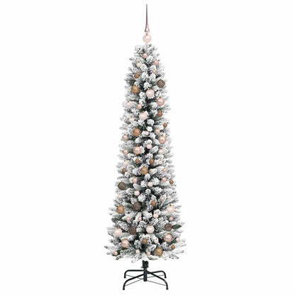 vidaXL Artificial Christmas Tree White 210 cm