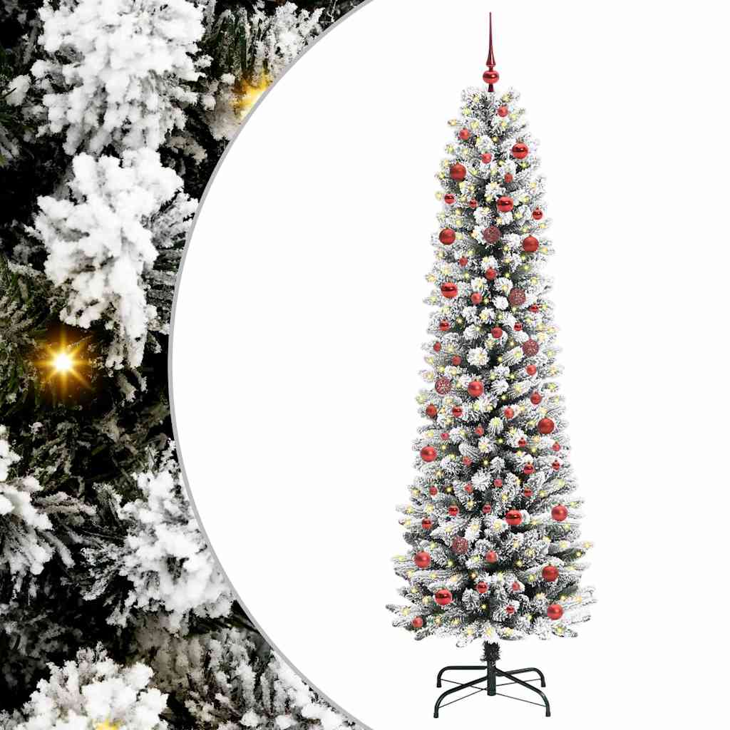 vidaXL Artificial Christmas Tree White 210 cm