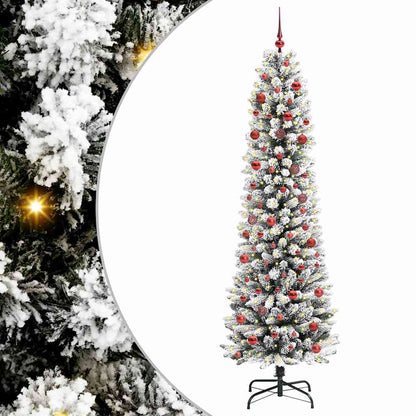 vidaXL Artificial Christmas Tree White 210 cm