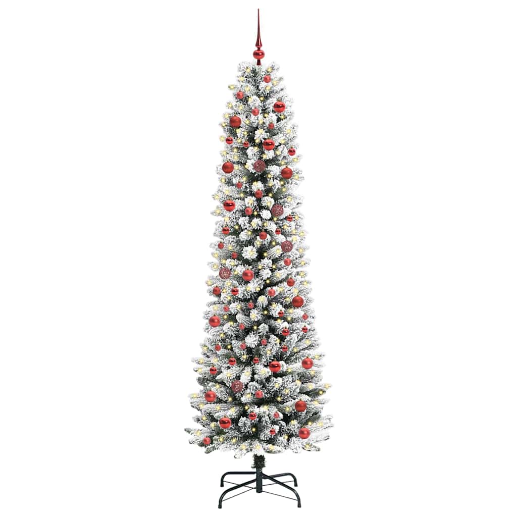 vidaXL Artificial Christmas Tree White 210 cm