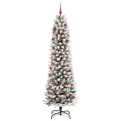 vidaXL Artificial Christmas Tree White 210 cm