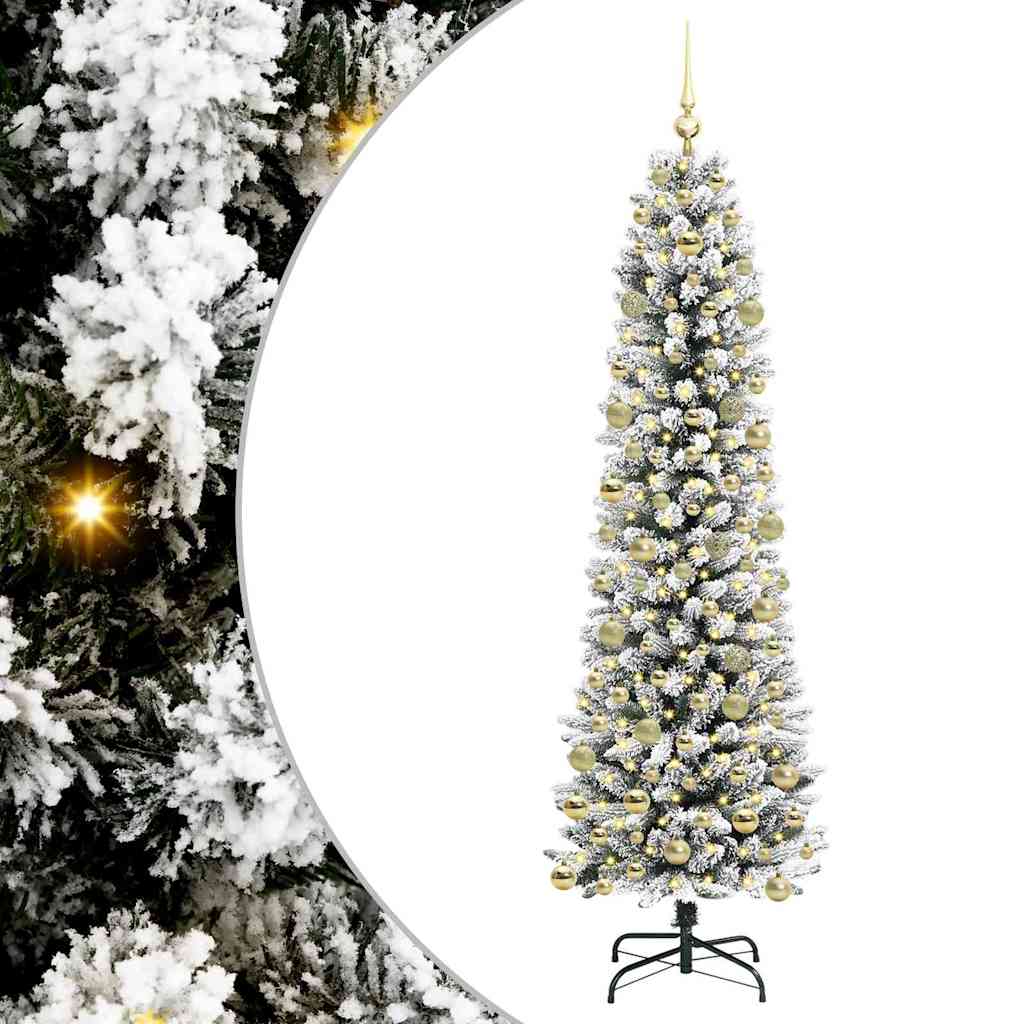 vidaXL Artificial Christmas Tree White 210 cm