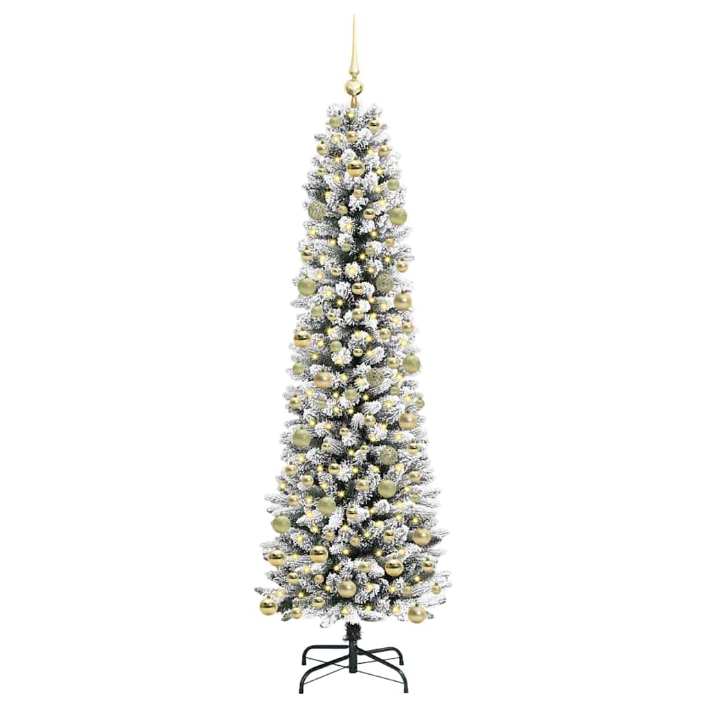 vidaXL Artificial Christmas Tree White 210 cm