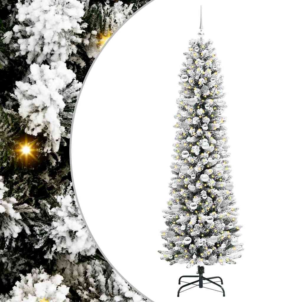 vidaXL Artificial Christmas Tree White 210 cm
