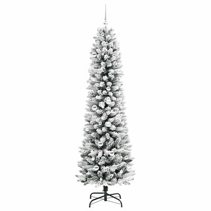 vidaXL Artificial Christmas Tree White 210 cm