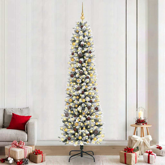 vidaXL Artificial Christmas Tree White 240 cm