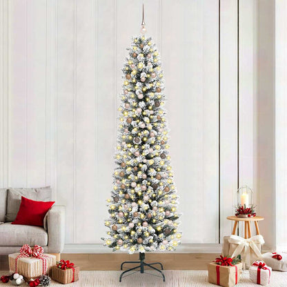 vidaXL Artificial Christmas Tree White 240 cm
