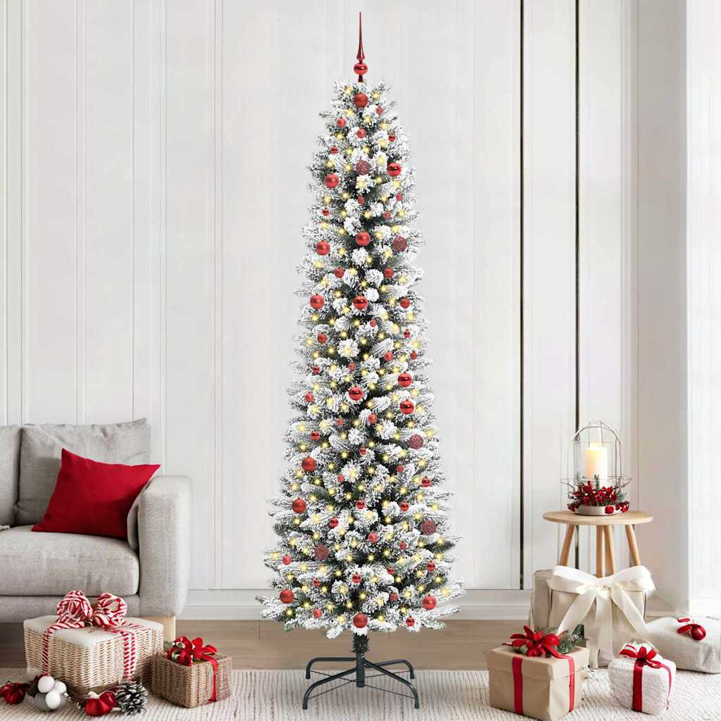 vidaXL Artificial Christmas Tree White 240 cm