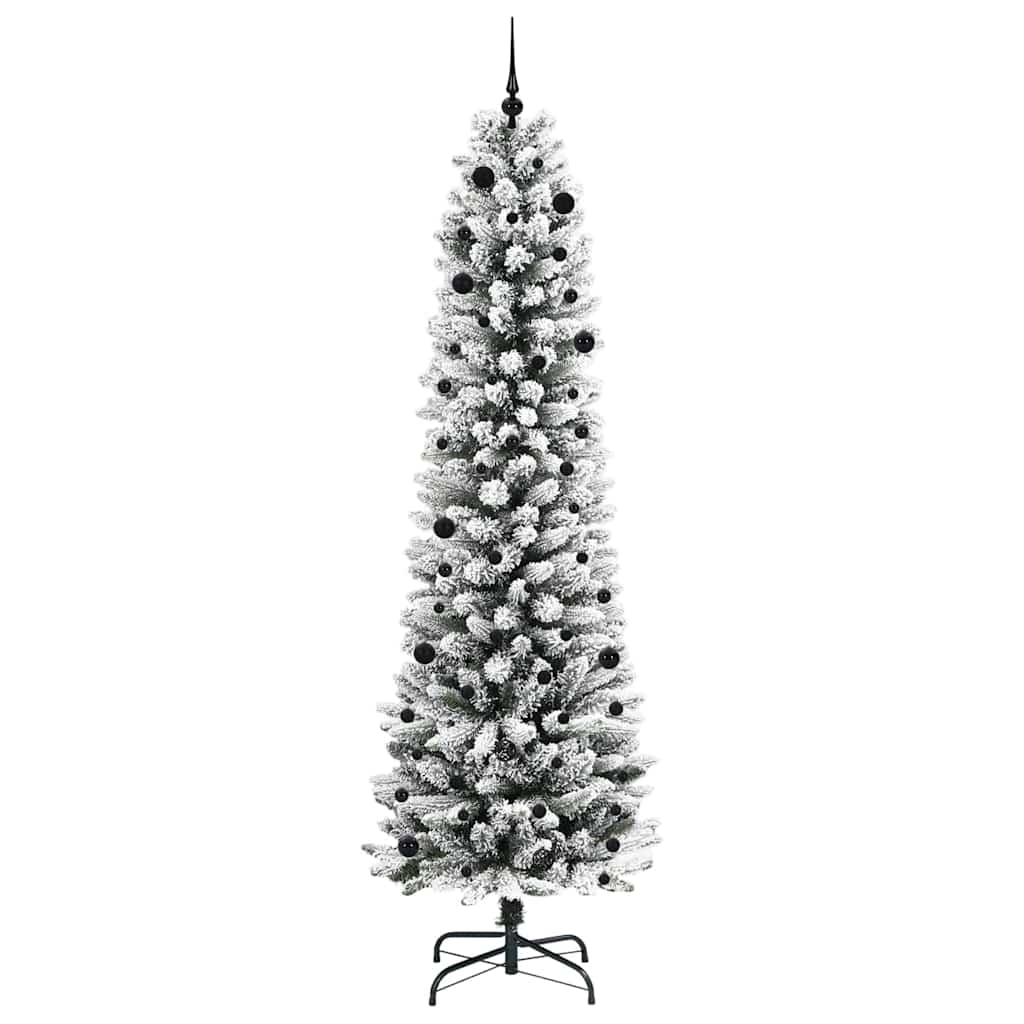 vidaXL Artificial Christmas Tree with 300 LEDs with Stand White 240 cm