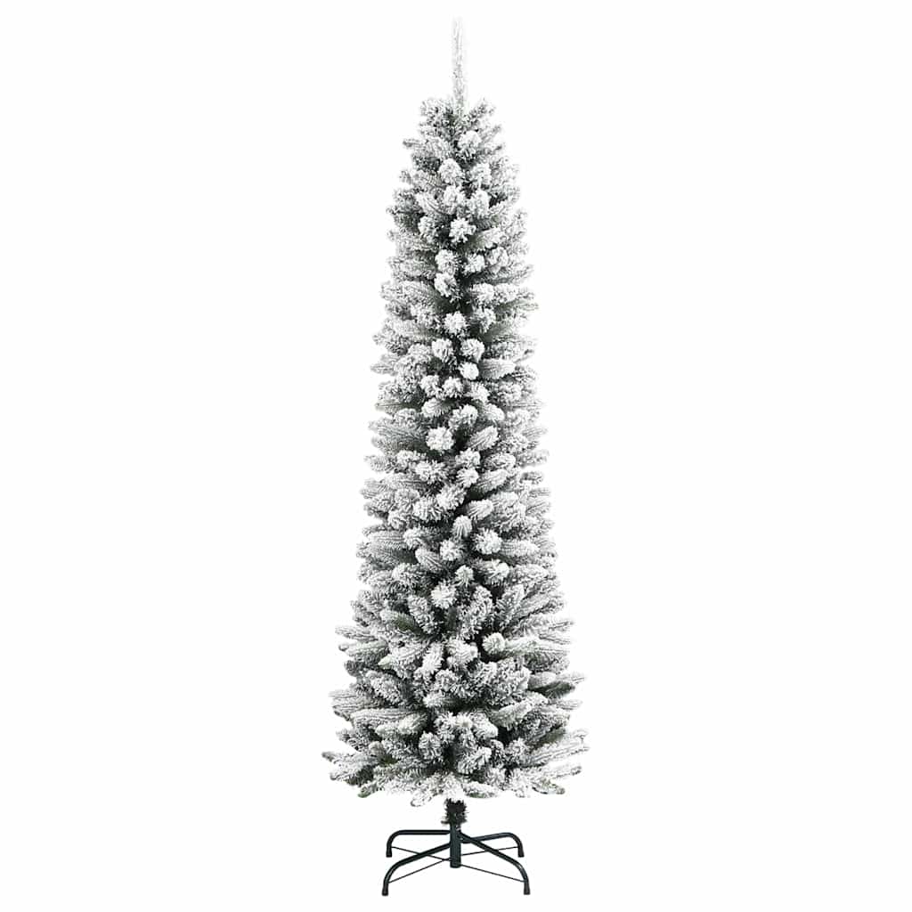 vidaXL Artificial Christmas Tree with 300 LEDs with Stand White 240 cm