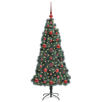 vidaXL Artificial Pre-lit Christmas Tree with Ball Set Green 120 cm