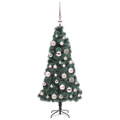 vidaXL Artificial Pre-lit Christmas Tree with Ball Set Green 120 cm
