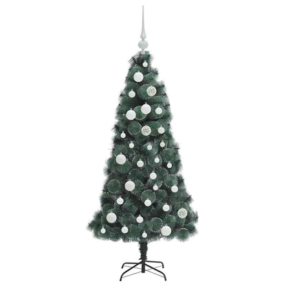 vidaXL Artificial Pre-lit Christmas Tree with Ball Set Green 120 cm