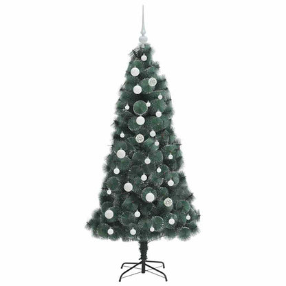 vidaXL Artificial Pre-lit Christmas Tree with Ball Set Green 150 cm
