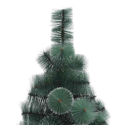vidaXL Artificial Pre-lit Christmas Tree with Ball Set Green 210 cm