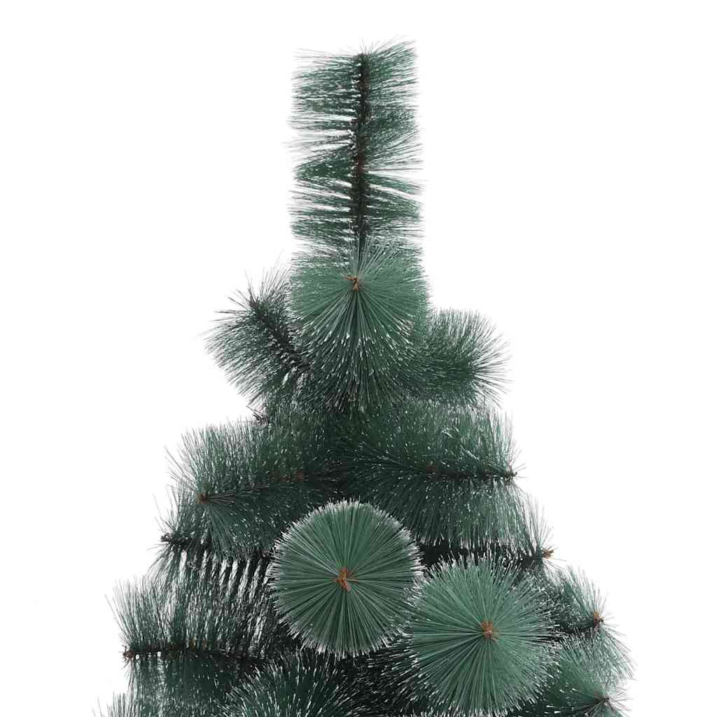 vidaXL Artificial Pre-lit Christmas Tree with Ball Set Green 210 cm