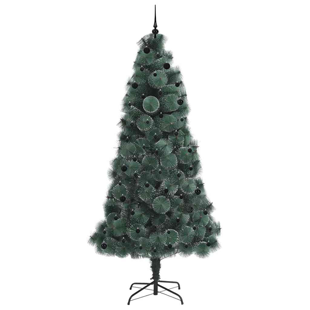 vidaXL Artificial Pre-lit Christmas Tree with Ball Set Green 240 cm