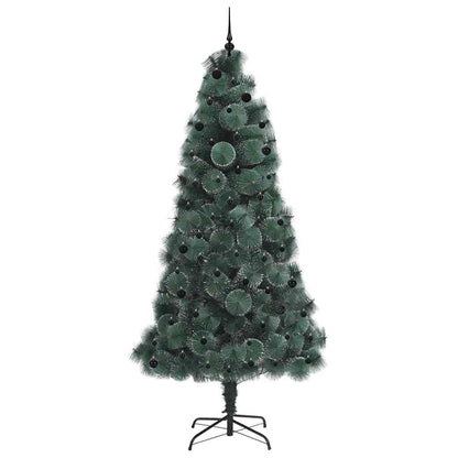 vidaXL Artificial Pre-lit Christmas Tree with Ball Set Green 240 cm