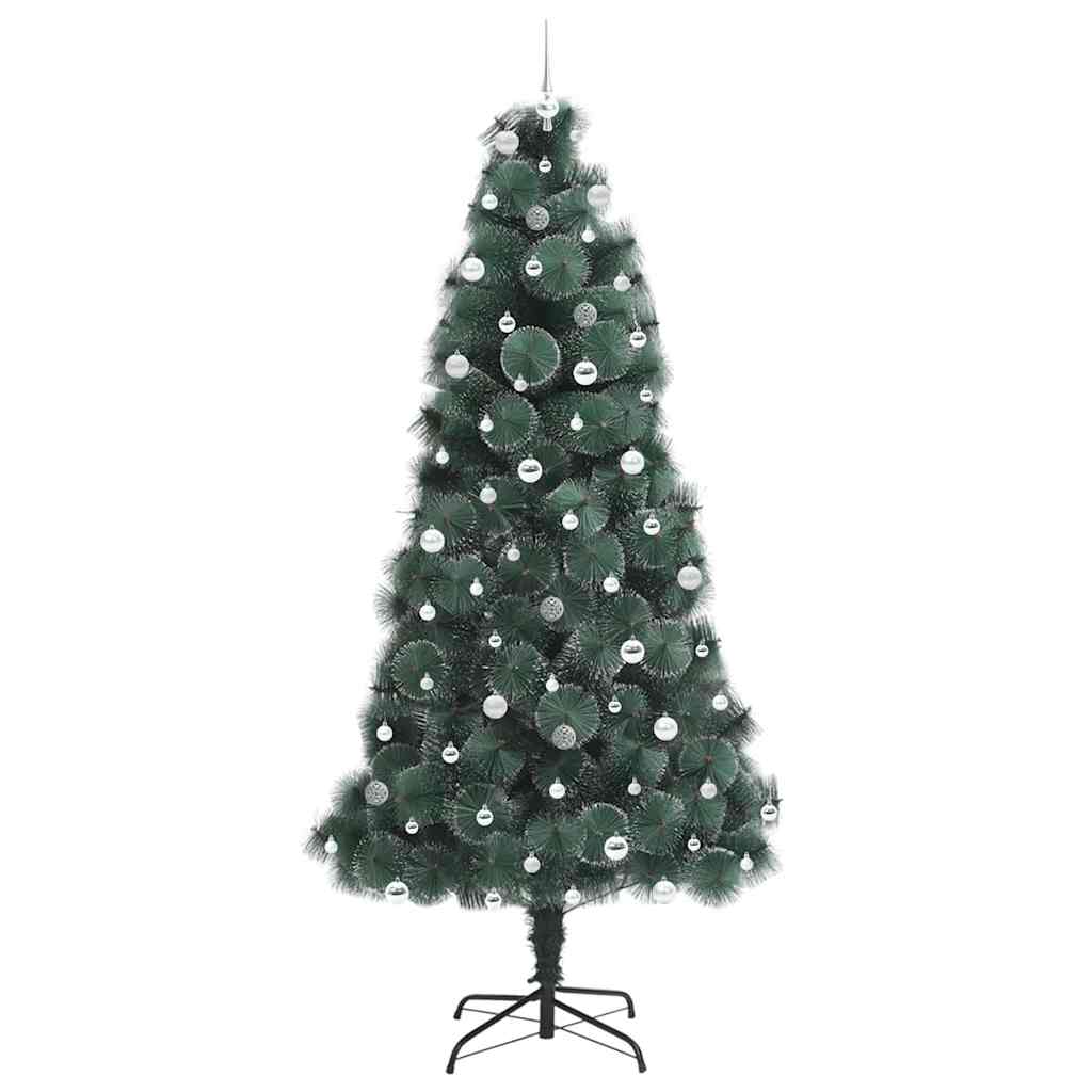 vidaXL Artificial Pre-lit Christmas Tree with Ball Set Green 240 cm