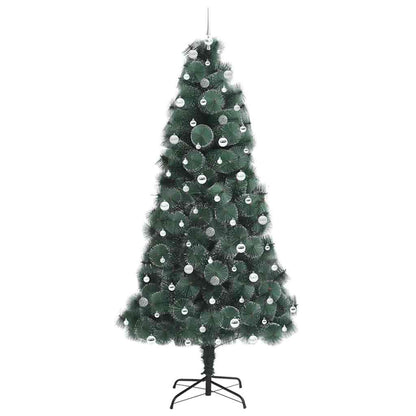 vidaXL Artificial Pre-lit Christmas Tree with Ball Set Green 240 cm