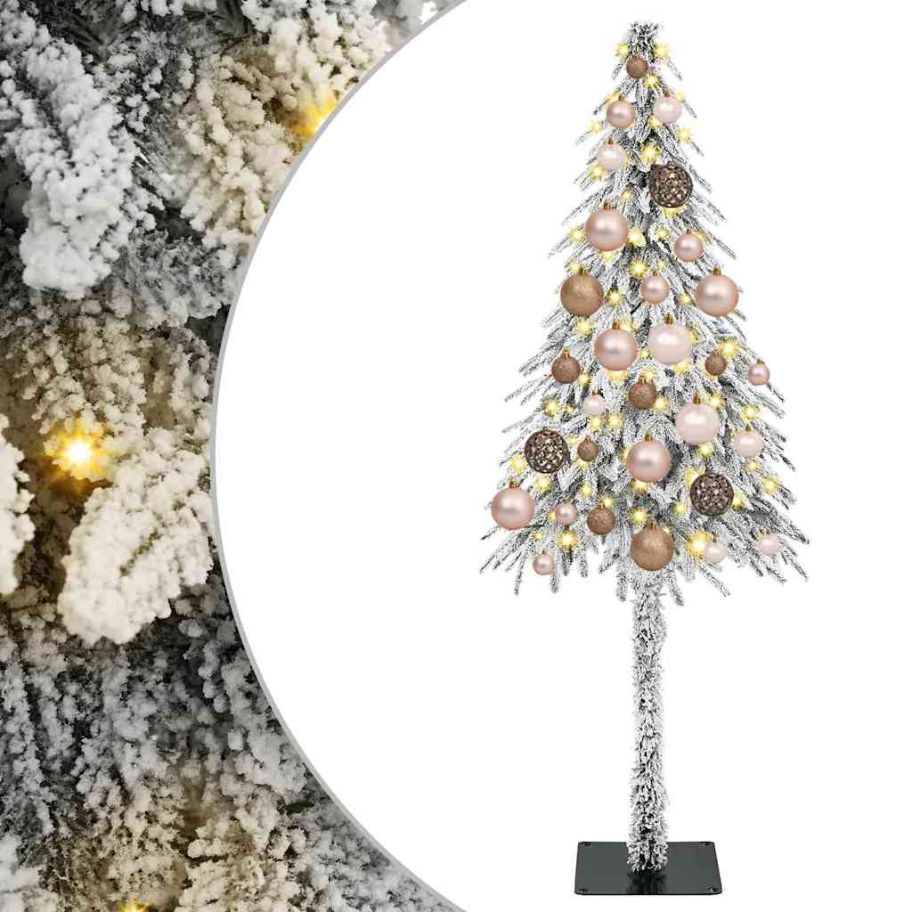 vidaXL Christmas Tree with 150 LEDs White 120 cm PE and Steel